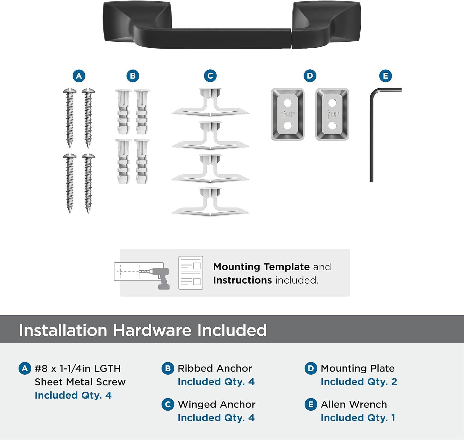 imageAmerock BH3601426 Chrome Towel Bar 24 in 610 mm Towel Rack Highland Ridge Bathroom Towel Holder Bathroom Hardware Bath AccessoriesMatte Black