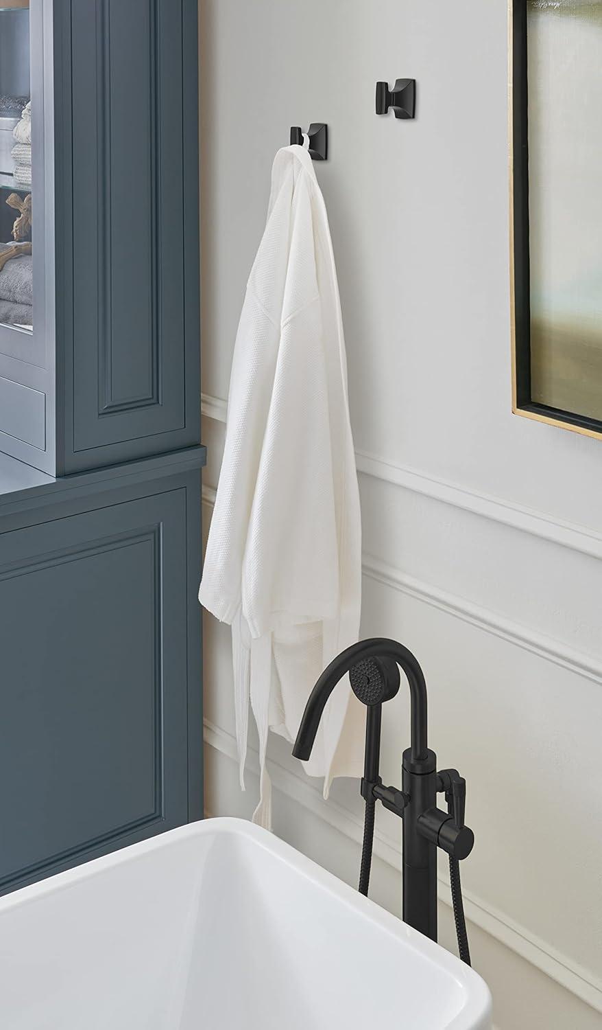 imageAmerock BH3601426 Chrome Towel Bar 24 in 610 mm Towel Rack Highland Ridge Bathroom Towel Holder Bathroom Hardware Bath AccessoriesMatte Black