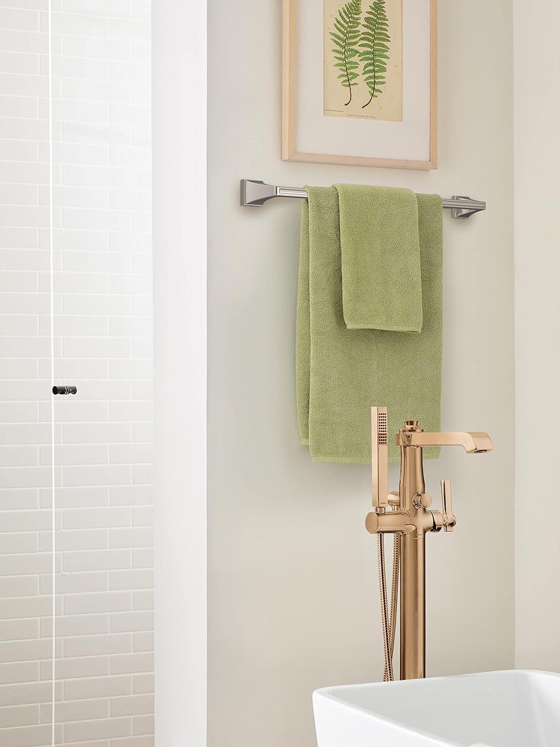 imageAmerock BH36024BBZ Golden Champagne Towel Bar 24 in 610 mm Towel Rack Mulholland Bathroom Towel Holder Bathroom Hardware Bath AccessoriesBrushed Nickel