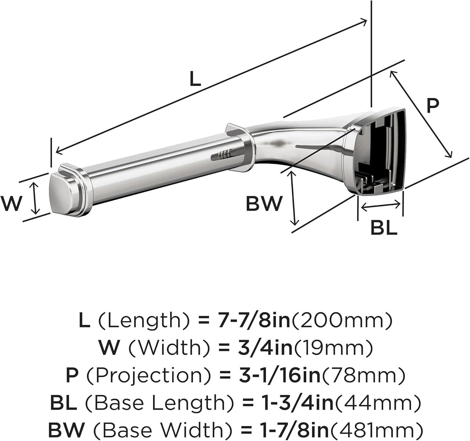 imageAmerock BH36034CZ Champagne Bronze Towel Bar 24 in 610 mm Towel Rack Revitalize Bathroom Towel Holder Bathroom Hardware Bath AccessoriesChrome