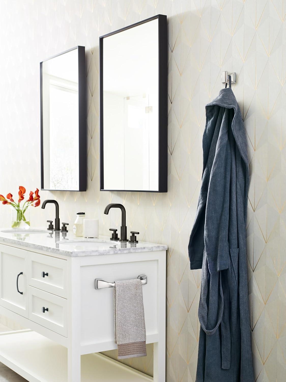 imageAmerock BH36034CZ Champagne Bronze Towel Bar 24 in 610 mm Towel Rack Revitalize Bathroom Towel Holder Bathroom Hardware Bath AccessoriesChrome