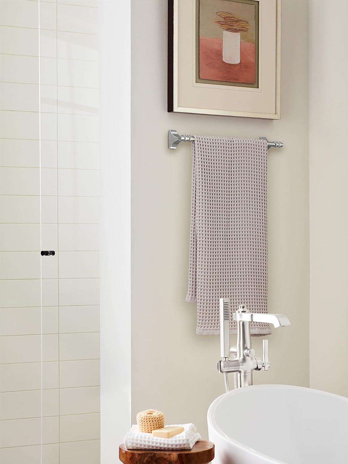 imageAmerock BH36050MB Matte Black Double Robe Hook 21516 in 75 mm Length Towel Holder Davenport Towel Hook for Bathroom Bathroom Hardware Bath AccessoriesChrome
