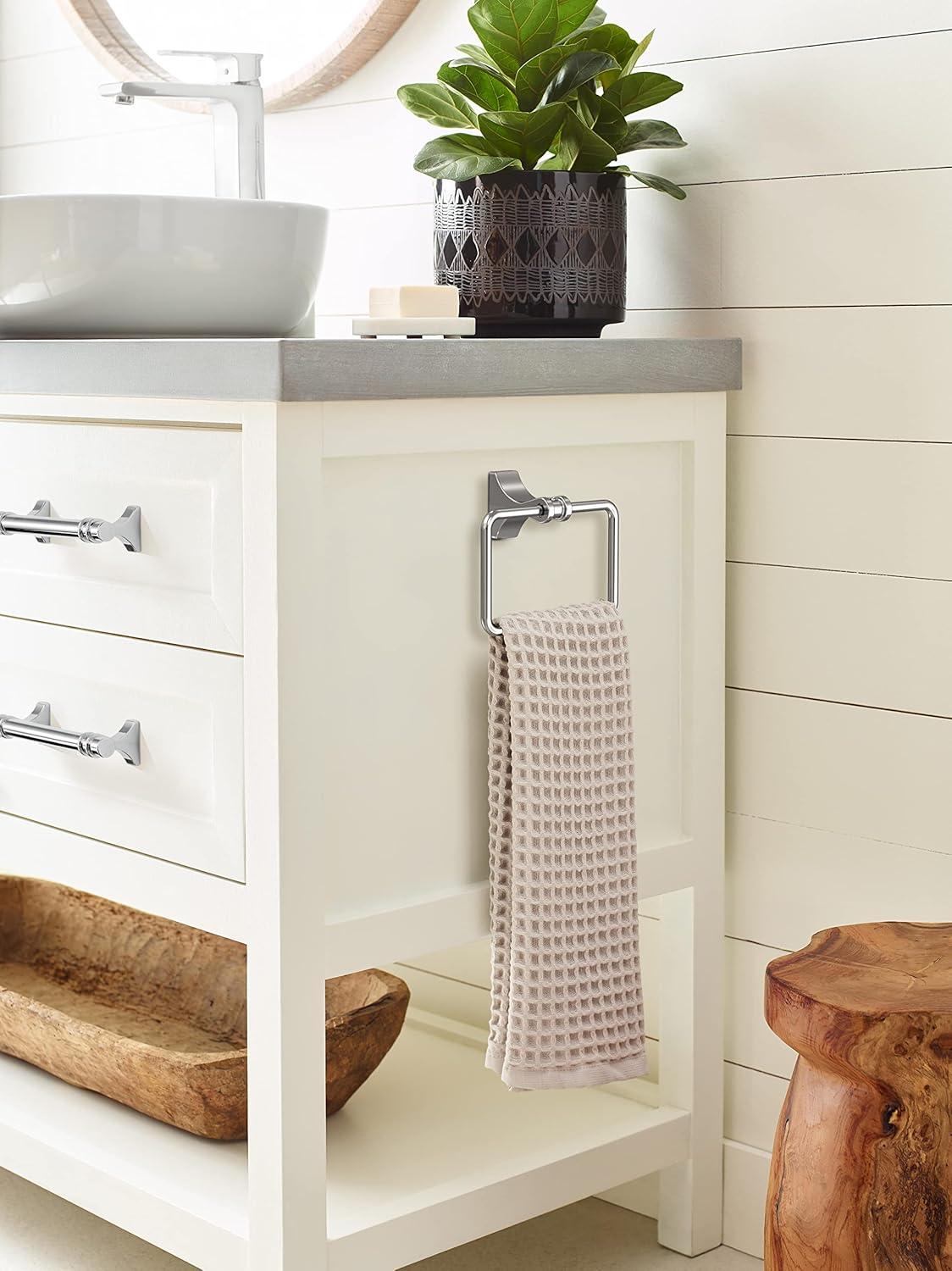 imageAmerock BH36050MB Matte Black Double Robe Hook 21516 in 75 mm Length Towel Holder Davenport Towel Hook for Bathroom Bathroom Hardware Bath AccessoriesChrome