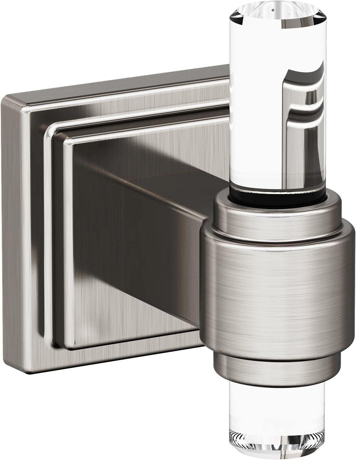 imageAmerock BH36063CCZ ClearChampagne Bronze Towel Bar 18 in 457 mm Towel Rack Glacio Bathroom Towel Holder Bathroom Hardware Bath AccessoriesClearBrushed Nickel