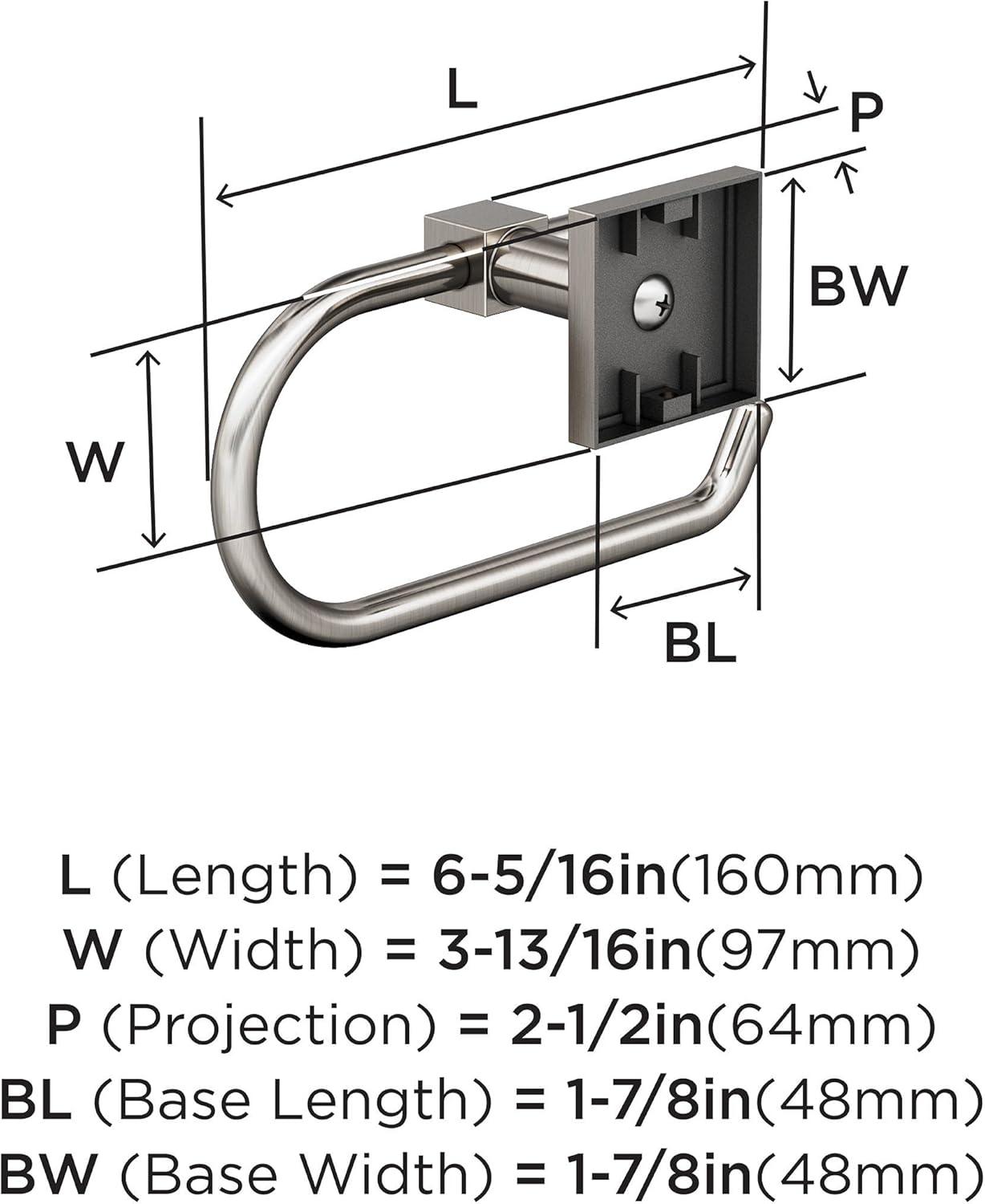 imageAmerock BH36073CZ Champagne Bronze Towel Bar 18 in 457 mm Towel Rack Appoint Bathroom Towel Holder Bathroom Hardware Bath AccessoriesBrushed Nickel