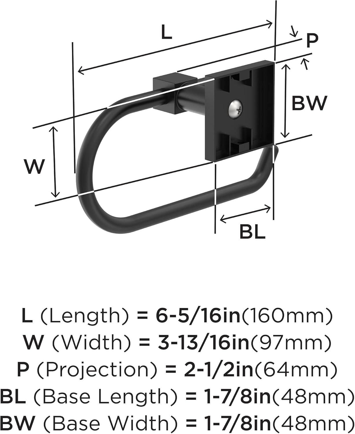 imageAmerock BH36073CZ Champagne Bronze Towel Bar 18 in 457 mm Towel Rack Appoint Bathroom Towel Holder Bathroom Hardware Bath AccessoriesMatte Black