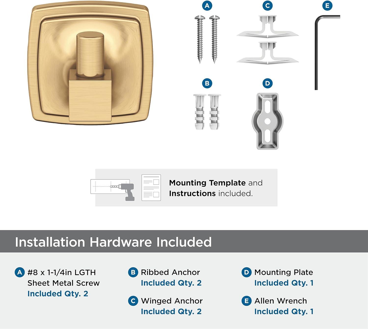 imageAmerock BH36091CZ Champagne Bronze Single Post Toilet Paper Holder 7116 in 179 mm Length Toilet Tissue Holder Stature Bath Tissue Holder Bathroom Hardware Bath AccessoriesChampagne Bronze