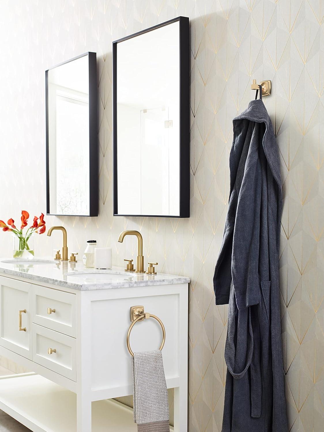 imageAmerock BH36091CZ Champagne Bronze Single Post Toilet Paper Holder 7116 in 179 mm Length Toilet Tissue Holder Stature Bath Tissue Holder Bathroom Hardware Bath AccessoriesChampagne Bronze
