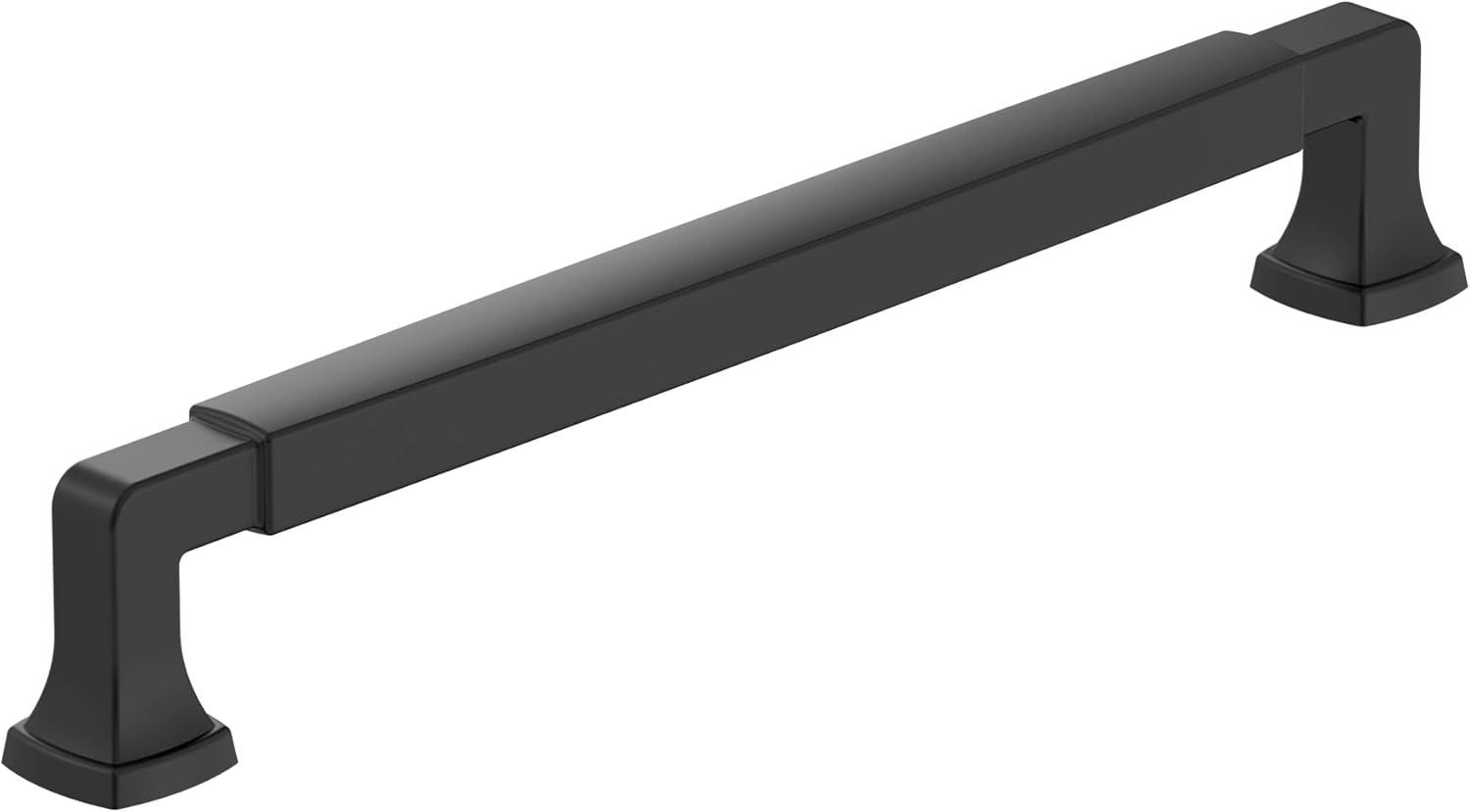 imageAmerock BP36890FB Stature Cabinet Pull 81316 in 224 mm CentertoCenter Matte BlackMatte Black