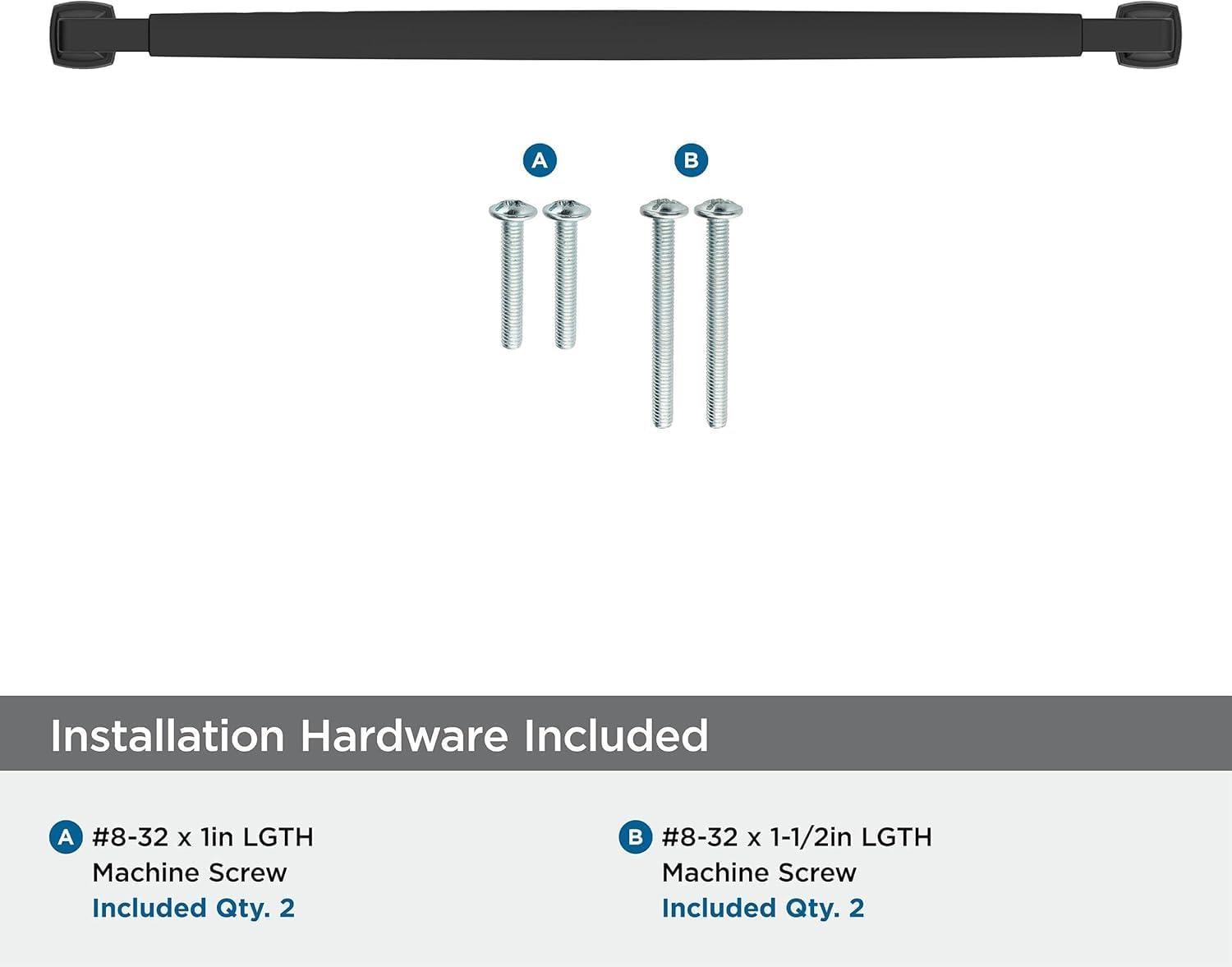 imageAmerock BP36890FB Stature Cabinet Pull 81316 in 224 mm CentertoCenter Matte BlackMatte Black