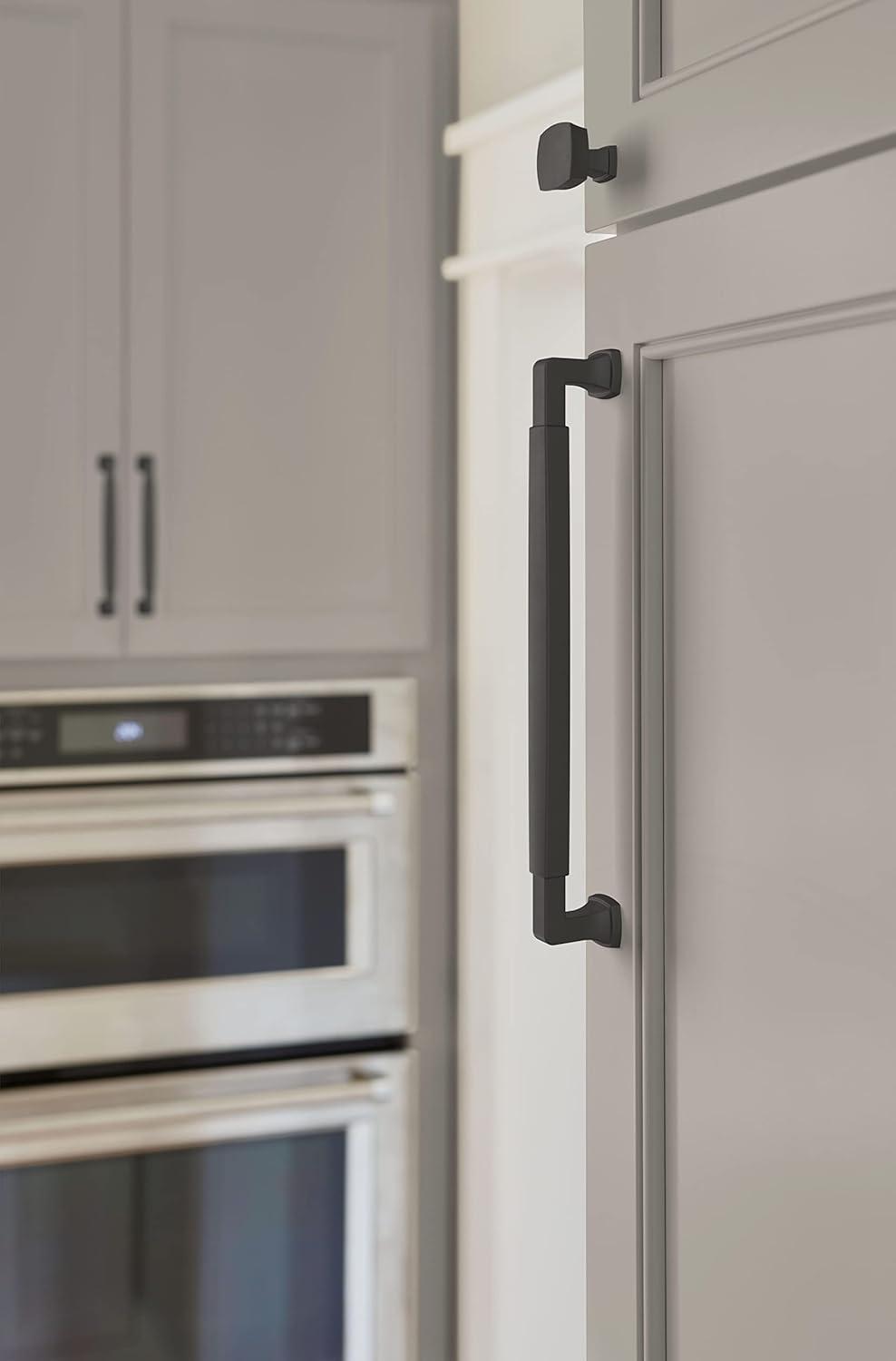 imageAmerock BP36890FB Stature Cabinet Pull 81316 in 224 mm CentertoCenter Matte BlackMatte Black