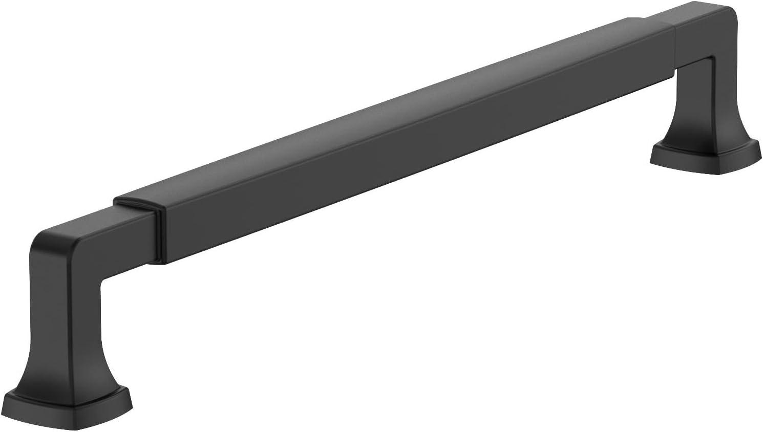 imageAmerock BP36890FB Stature Cabinet Pull 81316 in 224 mm CentertoCenter Matte BlackMatte Black