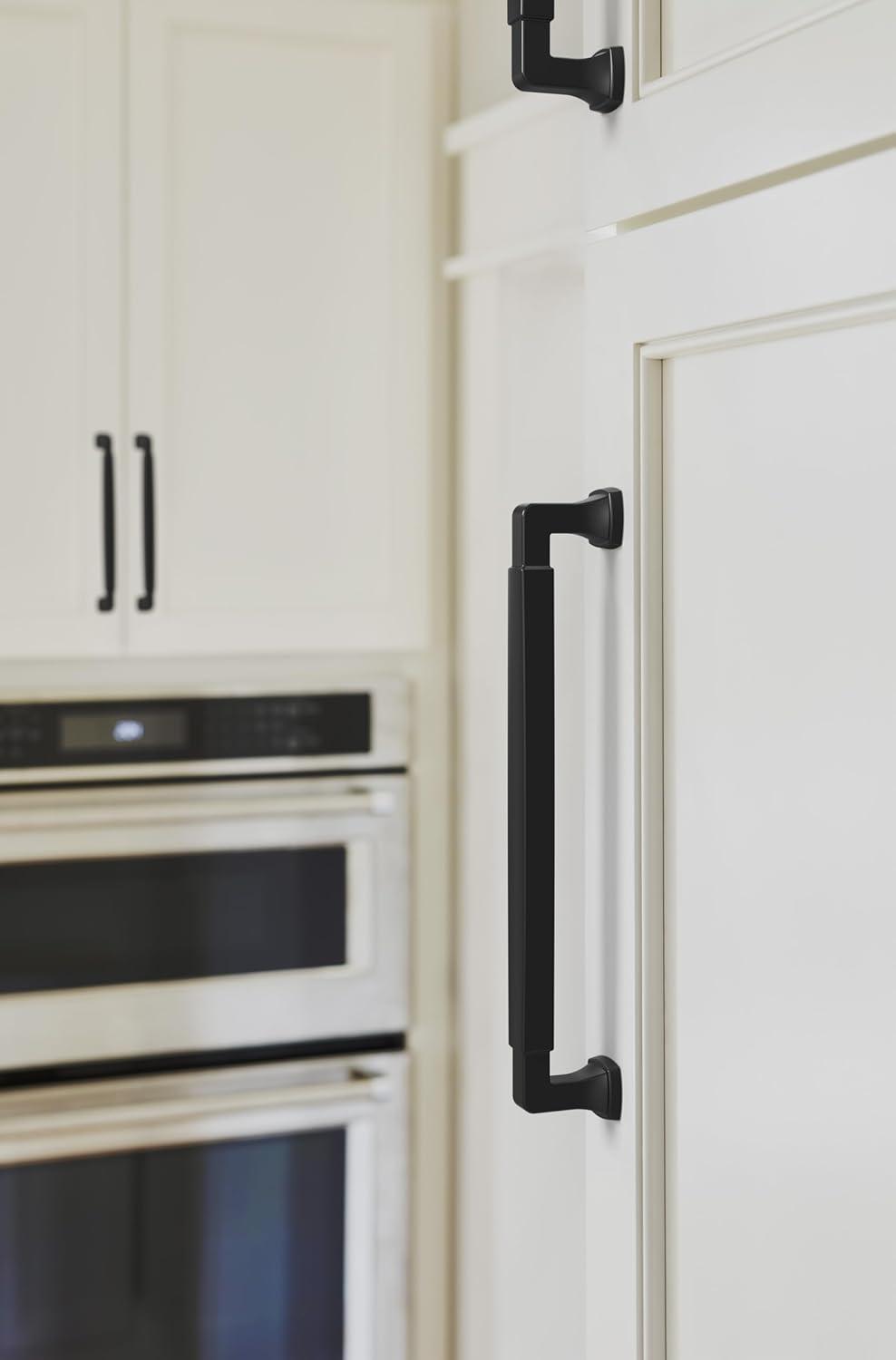 imageAmerock BP36890FB Stature Cabinet Pull 81316 in 224 mm CentertoCenter Matte BlackMatte Black