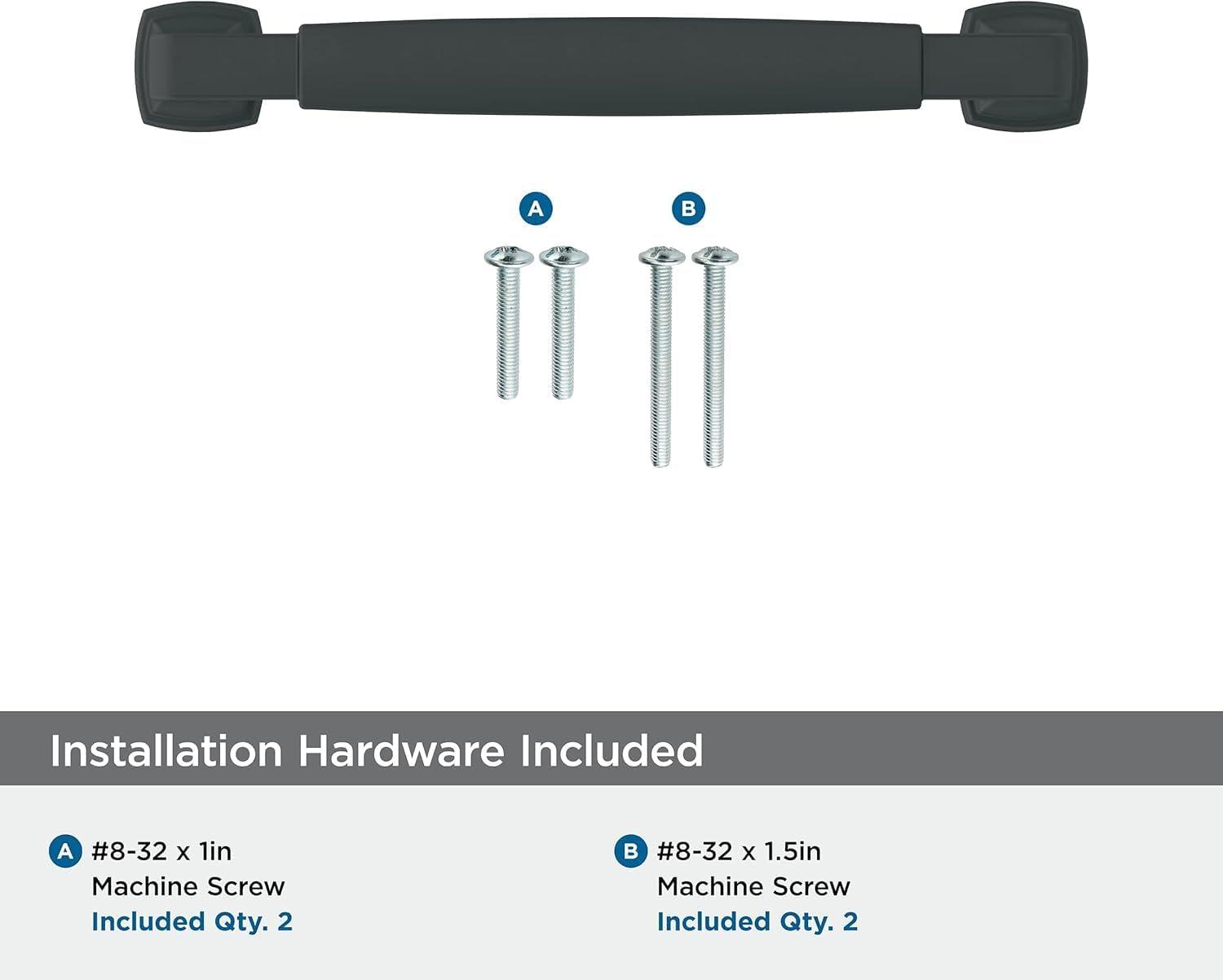 imageAmerock BP36890FB Stature Cabinet Pull 81316 in 224 mm CentertoCenter Matte BlackMatte Black