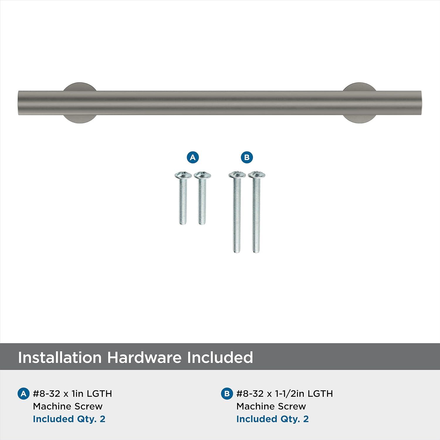 imageAmerock BP54050CZ Champagne Bronze Appliance Pull 12 inch 305mm CentertoCenter Cabinet Handle Radius Furniture HardwareSatin Nickel