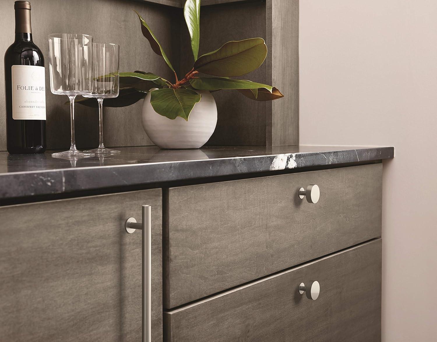 imageAmerock BP54050CZ Champagne Bronze Appliance Pull 12 inch 305mm CentertoCenter Cabinet Handle Radius Furniture HardwareSatin Nickel