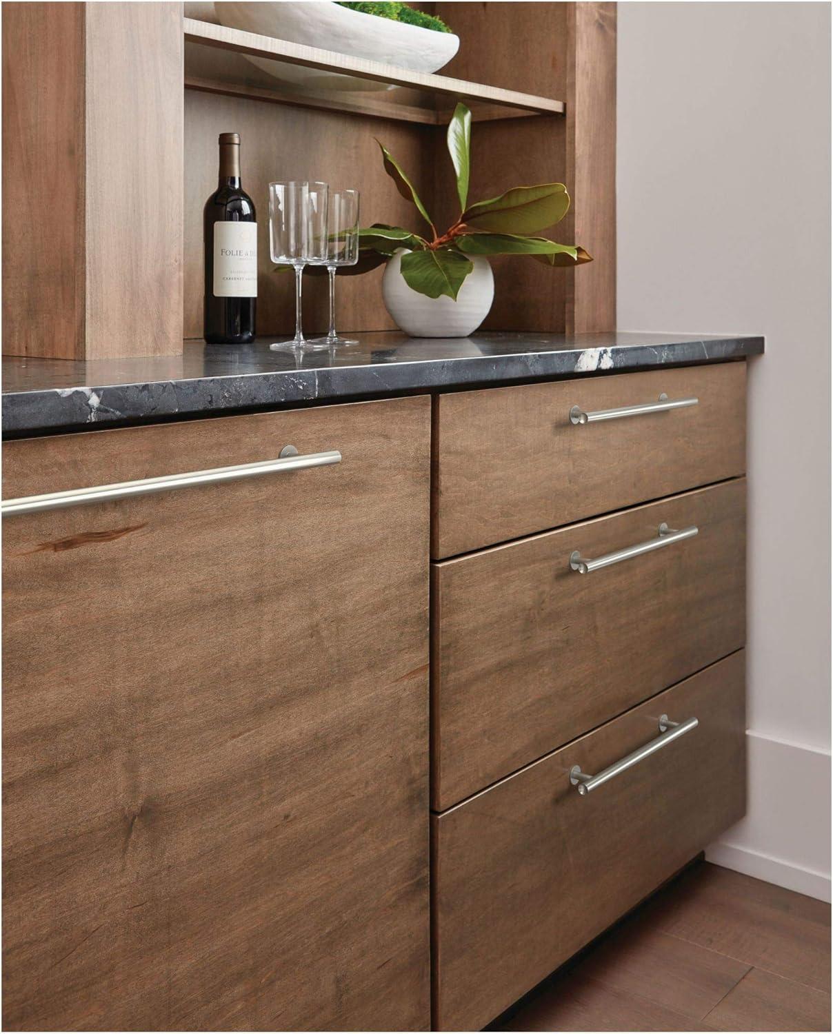 imageAmerock BP54050CZ Champagne Bronze Appliance Pull 12 inch 305mm CentertoCenter Cabinet Handle Radius Furniture HardwareSatin Nickel