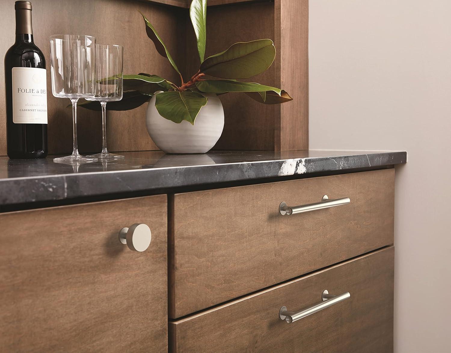 imageAmerock BP54050CZ Champagne Bronze Appliance Pull 12 inch 305mm CentertoCenter Cabinet Handle Radius Furniture HardwareSatin Nickel