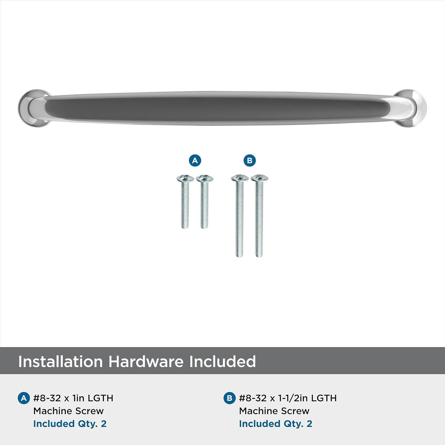 imageAmerock BP54055CZ Champagne Bronze Appliance Pull 12 inch 305mm CentertoCenter Cabinet Handle Renown Furniture HardwarePolished Chrome