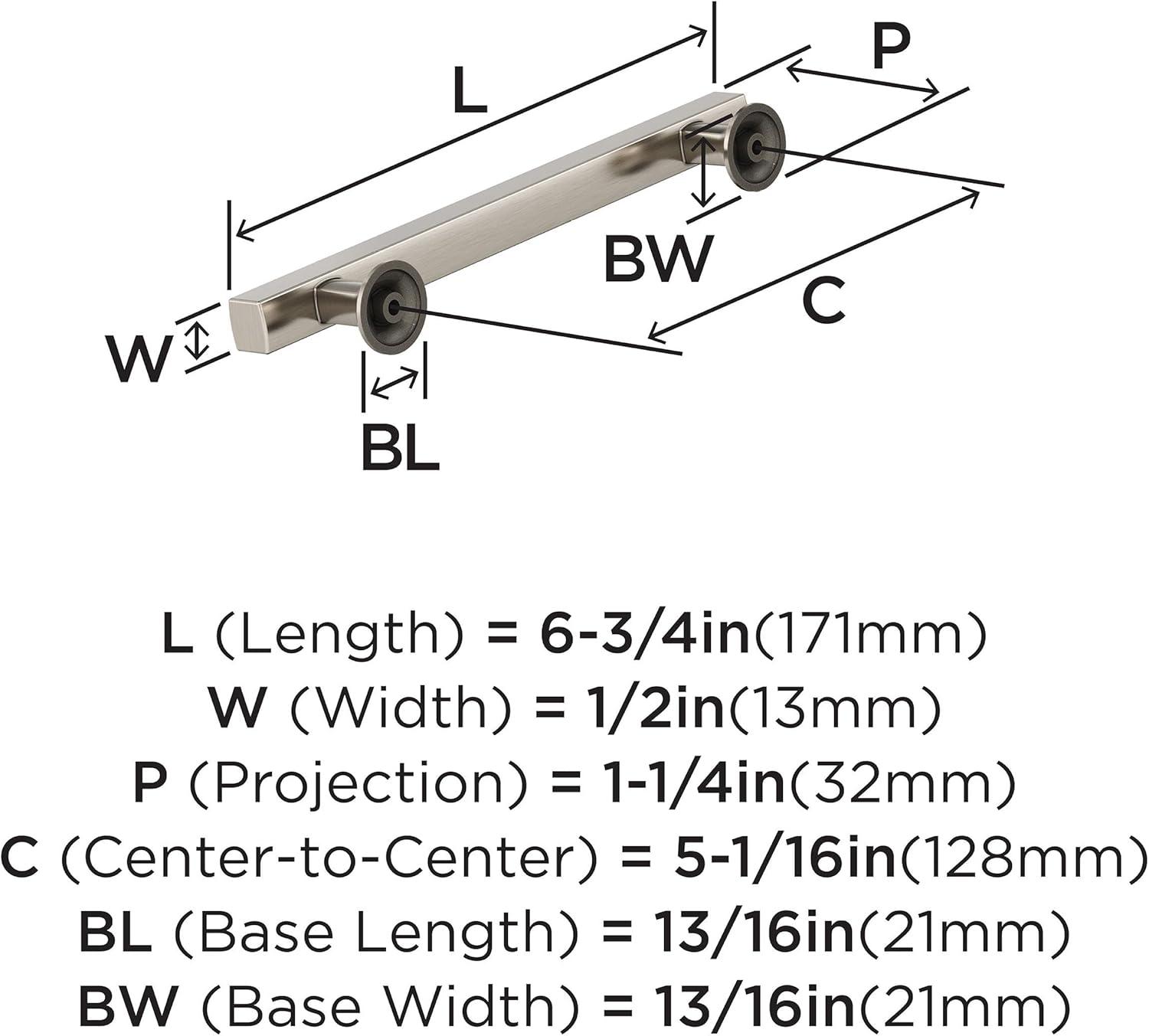 imageAmerock Corp BP37111CZ Everett Appliance Pull 18 in 457 mm CentertoCenter Champagne BronzeSatin Nickel