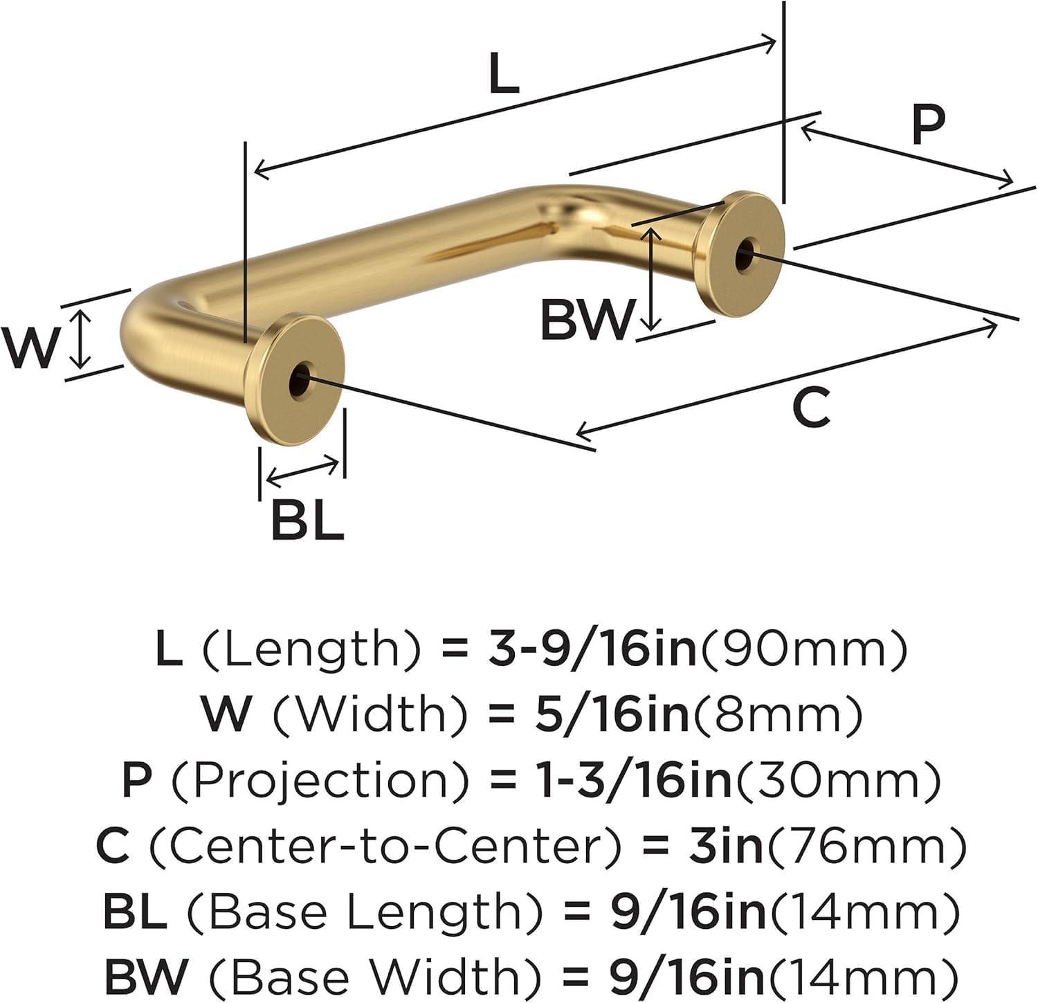 imageAmerock Factor 18 inch 457mm CentertoCenter Champagne Bronze Appliance Pull BP36967CZChampagne Bronze