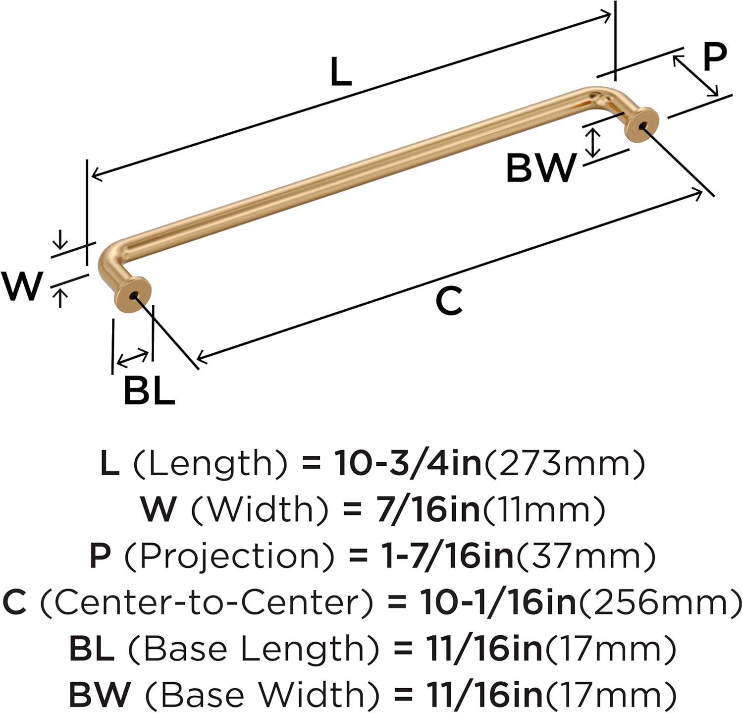 imageAmerock Factor 18 inch 457mm CentertoCenter Champagne Bronze Appliance Pull BP36967CZChampagne Bronze