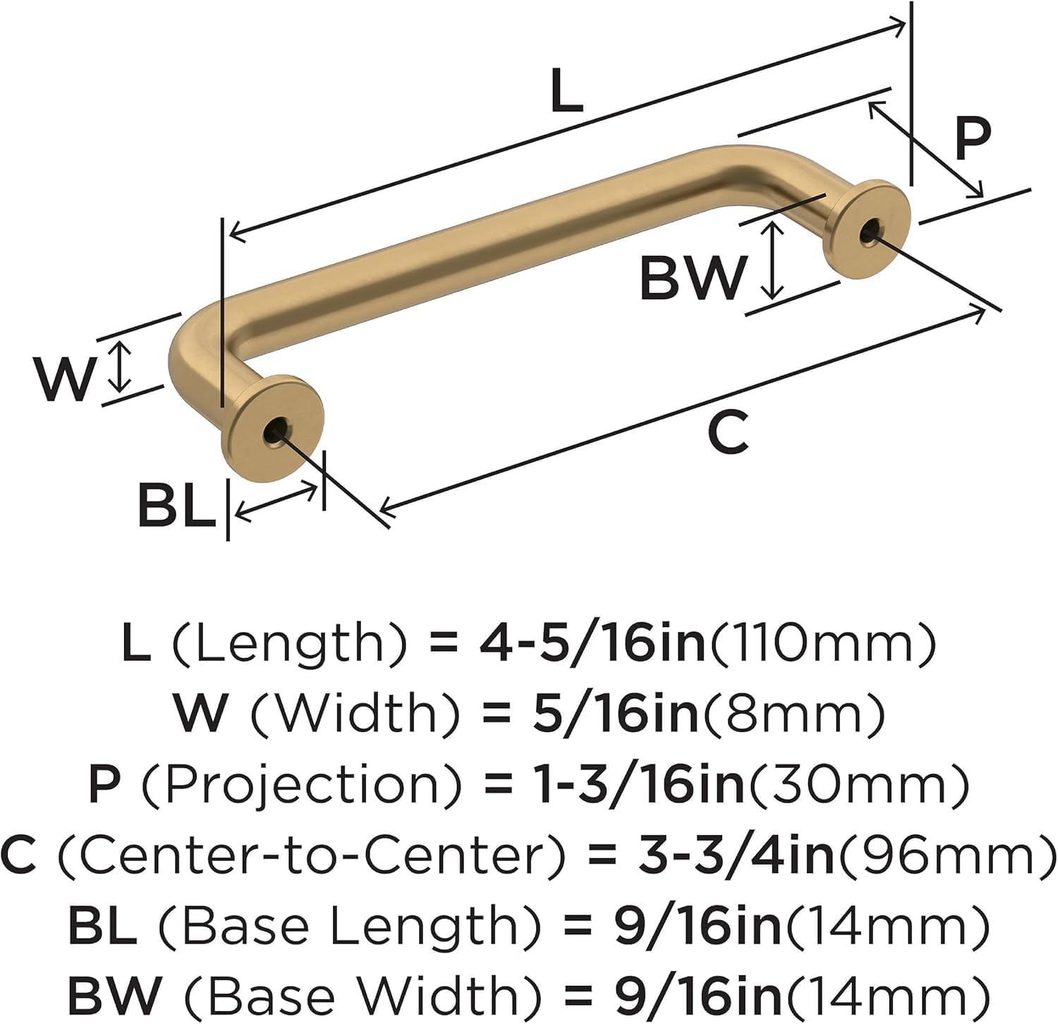 imageAmerock Factor 18 inch 457mm CentertoCenter Champagne Bronze Appliance Pull BP36967CZChampagne Bronze