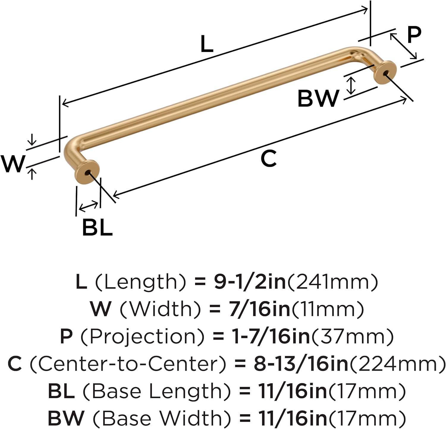 imageAmerock Factor 18 inch 457mm CentertoCenter Champagne Bronze Appliance Pull BP36967CZChampagne Bronze
