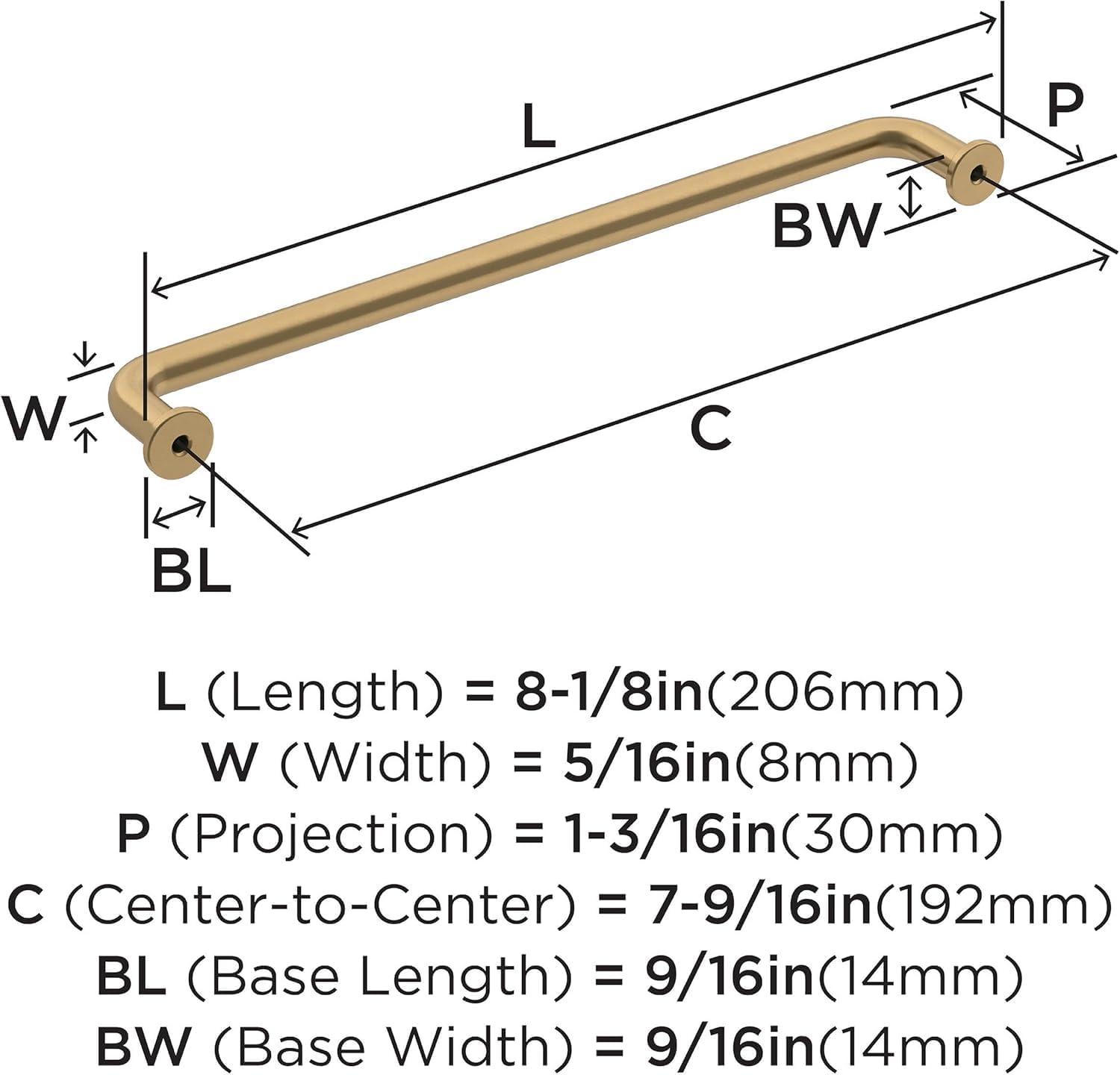 imageAmerock Factor 18 inch 457mm CentertoCenter Champagne Bronze Appliance Pull BP36967CZChampagne Bronze