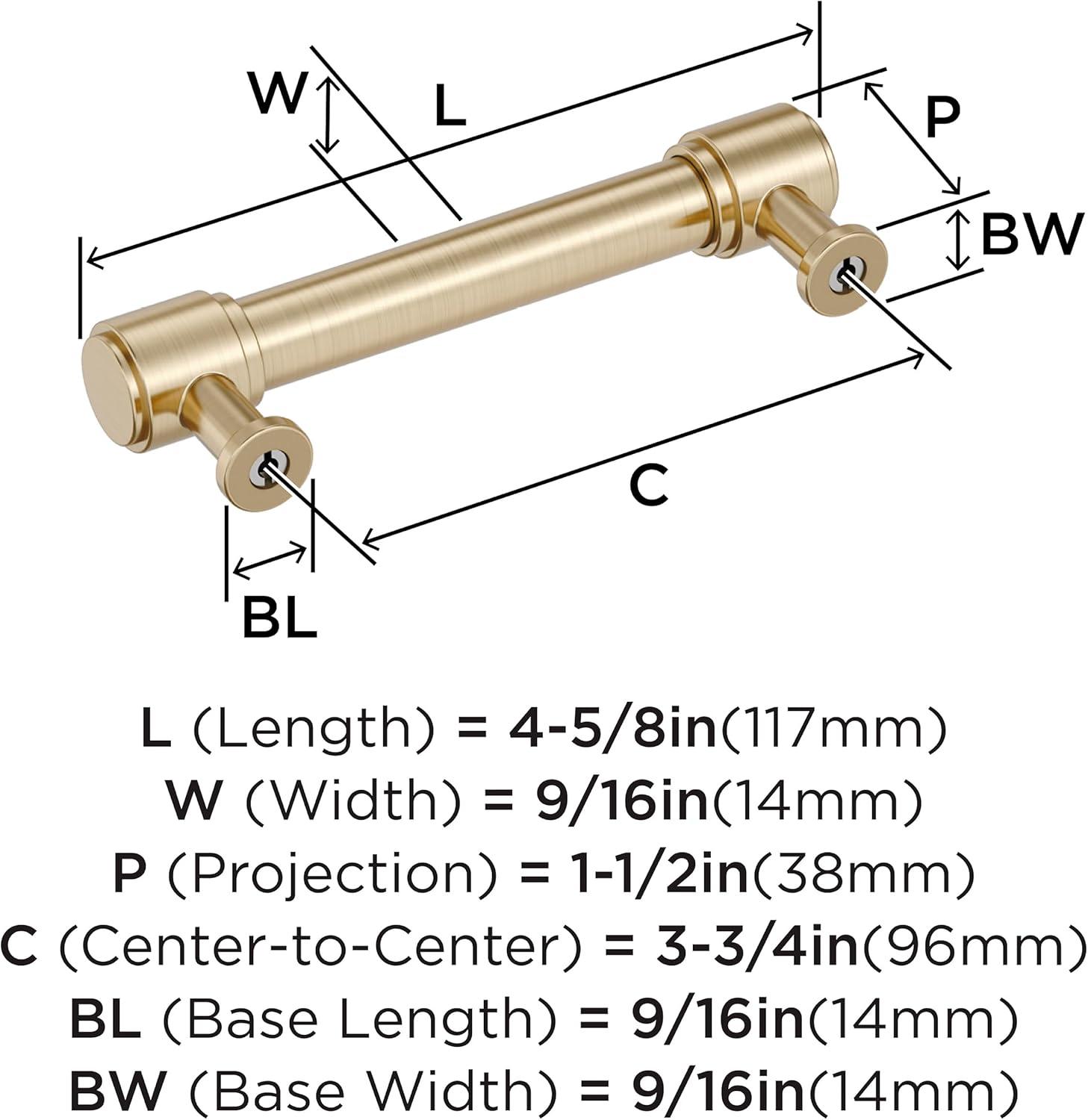 imageAmerock Faircrest 3 inch 76mm CentertoCenter Champagne Bronze Cabinet Pull BP37462CZGolden Champagne