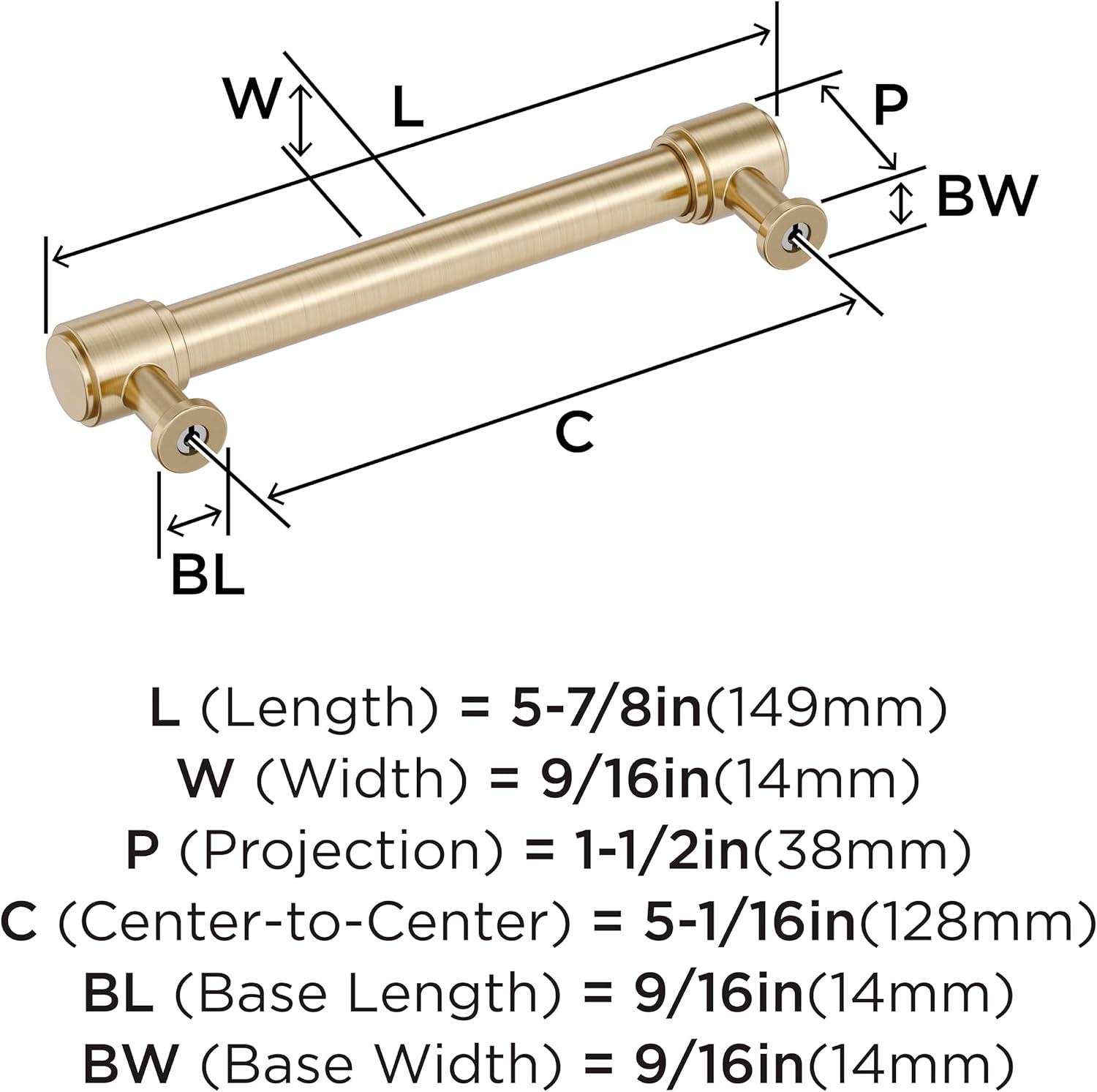 imageAmerock Faircrest 3 inch 76mm CentertoCenter Champagne Bronze Cabinet Pull BP37462CZGolden Champagne