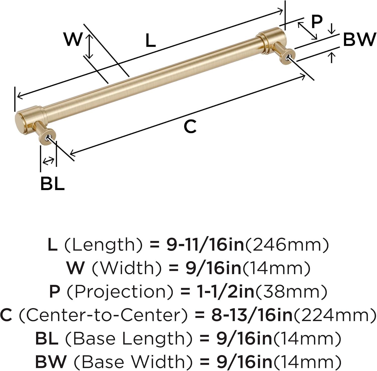 imageAmerock Faircrest 3 inch 76mm CentertoCenter Champagne Bronze Cabinet Pull BP37462CZGolden Champagne