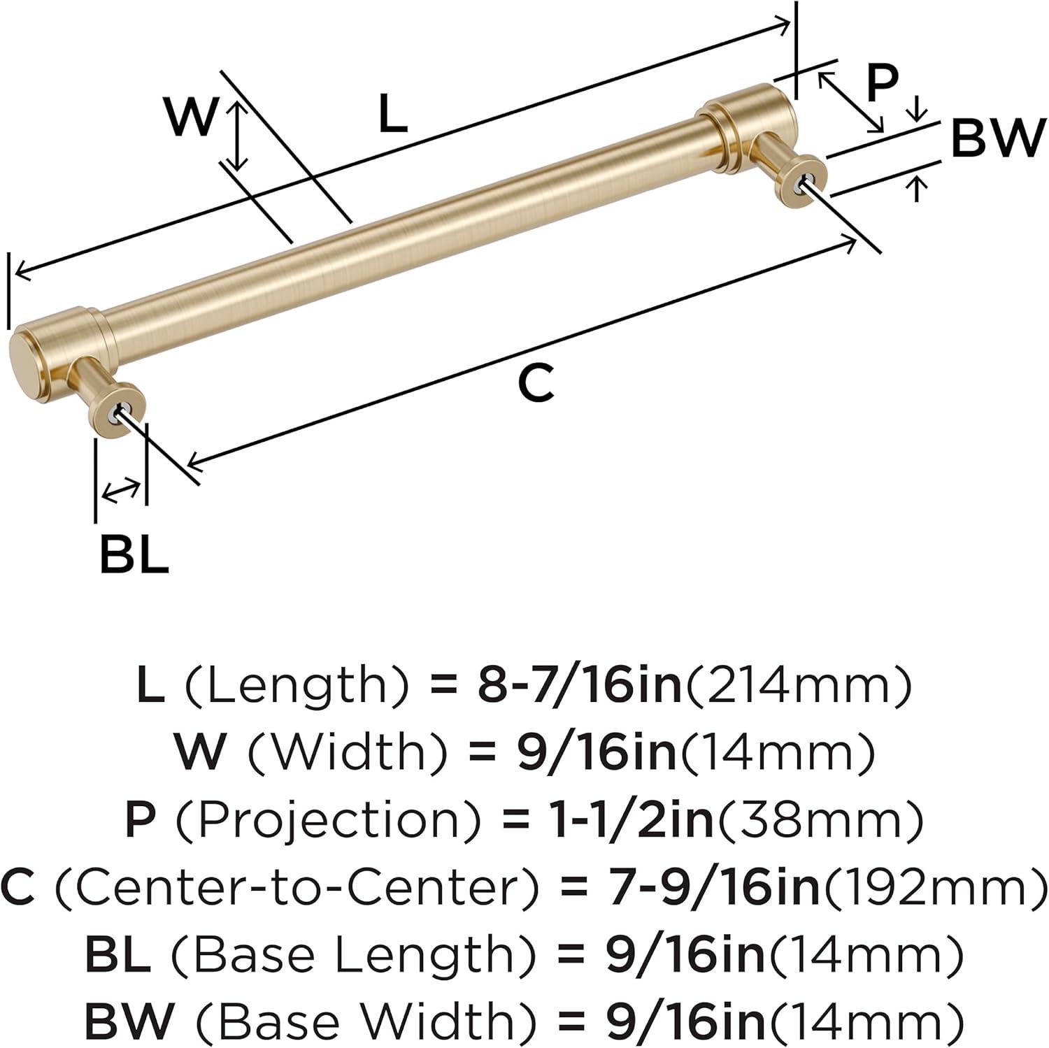 imageAmerock Faircrest 3 inch 76mm CentertoCenter Champagne Bronze Cabinet Pull BP37462CZGolden Champagne