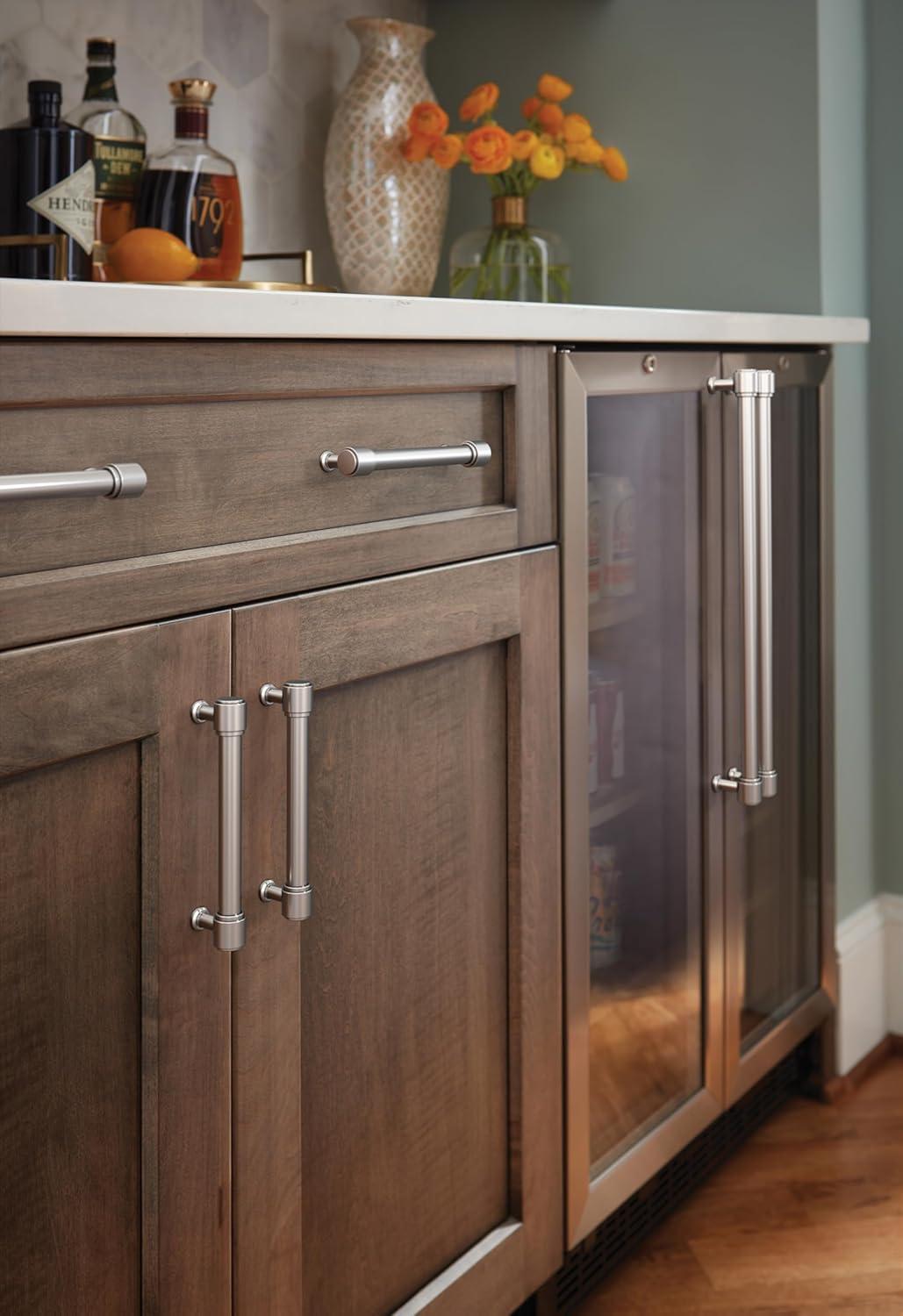 imageAmerock Faircrest 3 inch 76mm CentertoCenter Champagne Bronze Cabinet Pull BP37462CZPolished Chrome