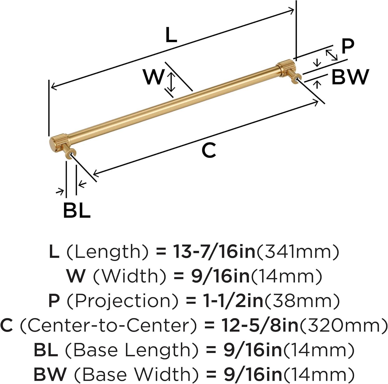 imageAmerock Farewind 81316 inch 224mm CentertoCenter Polished Chrome Cabinet Pull BP3780726Champagne Bronze