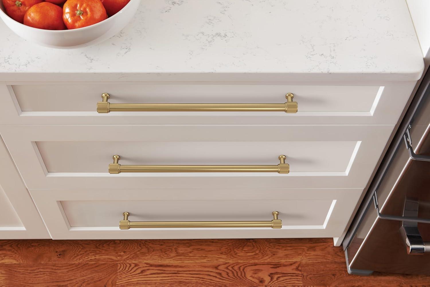 imageAmerock Farewind 81316 inch 224mm CentertoCenter Polished Chrome Cabinet Pull BP3780726Champagne Bronze