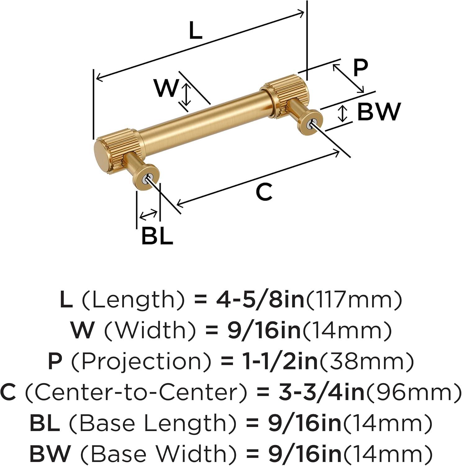 imageAmerock Farewind 81316 inch 224mm CentertoCenter Polished Chrome Cabinet Pull BP3780726Champagne Bronze