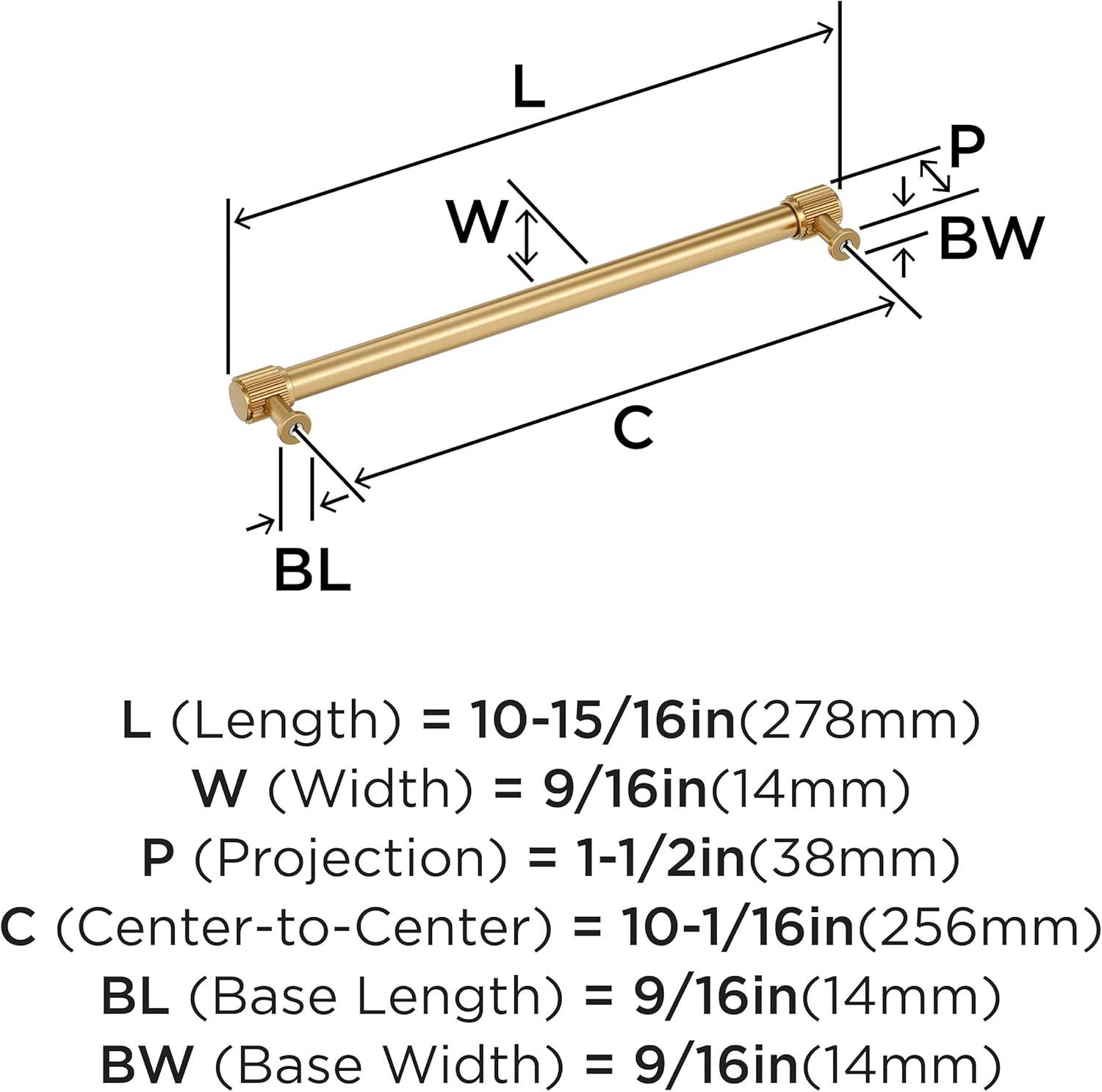 imageAmerock Farewind 81316 inch 224mm CentertoCenter Polished Chrome Cabinet Pull BP3780726Champagne Bronze