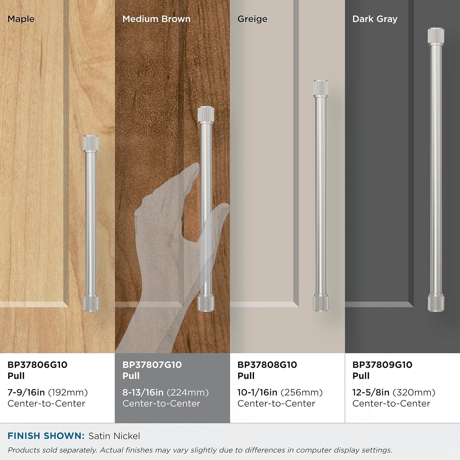 imageAmerock Farewind 81316 inch 224mm CentertoCenter Polished Chrome Cabinet Pull BP3780726Satin Nickel
