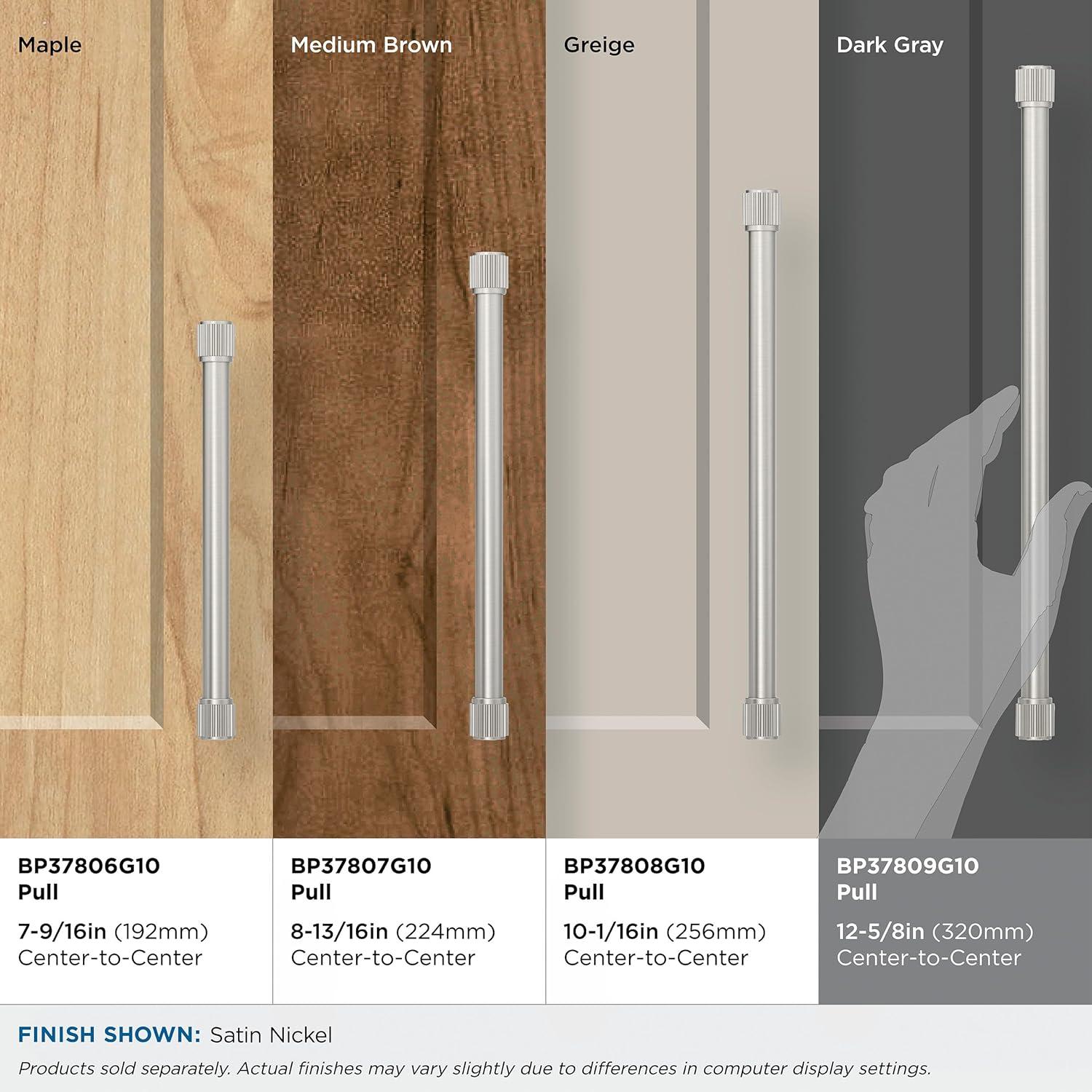 imageAmerock Farewind 81316 inch 224mm CentertoCenter Polished Chrome Cabinet Pull BP3780726Satin Nickel