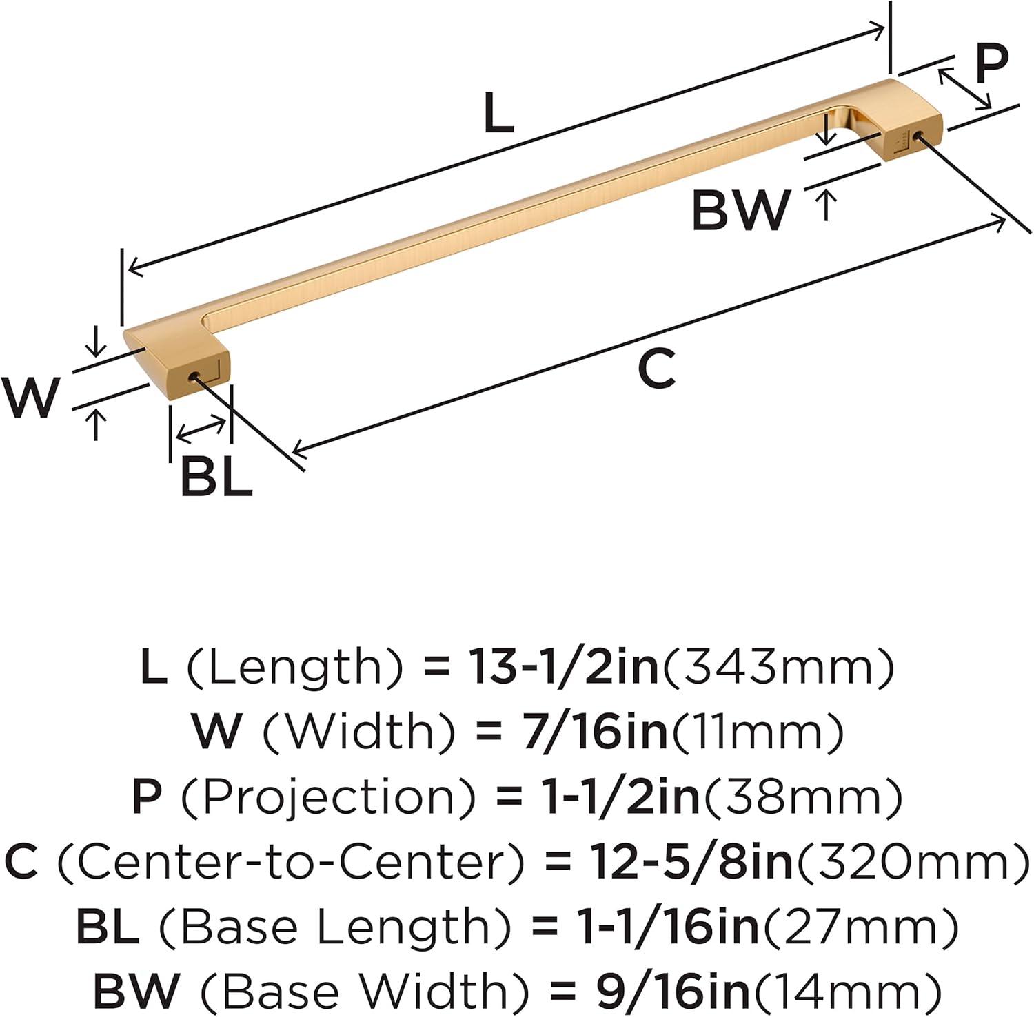imageAmerock Riva 18 inch 457mm CentertoCenter Champagne Bronze Appliance Pull BP55371CZChampagne Bronze
