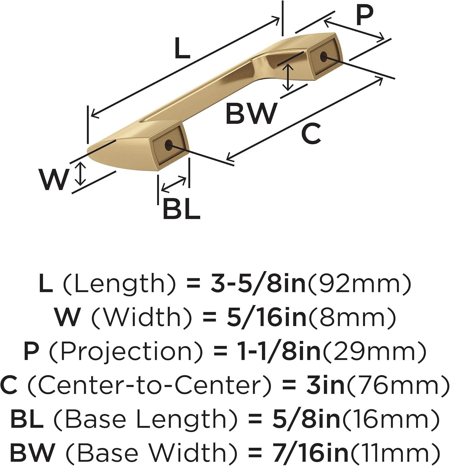 imageAmerock Riva 18 inch 457mm CentertoCenter Champagne Bronze Appliance Pull BP55371CZChampagne Bronze