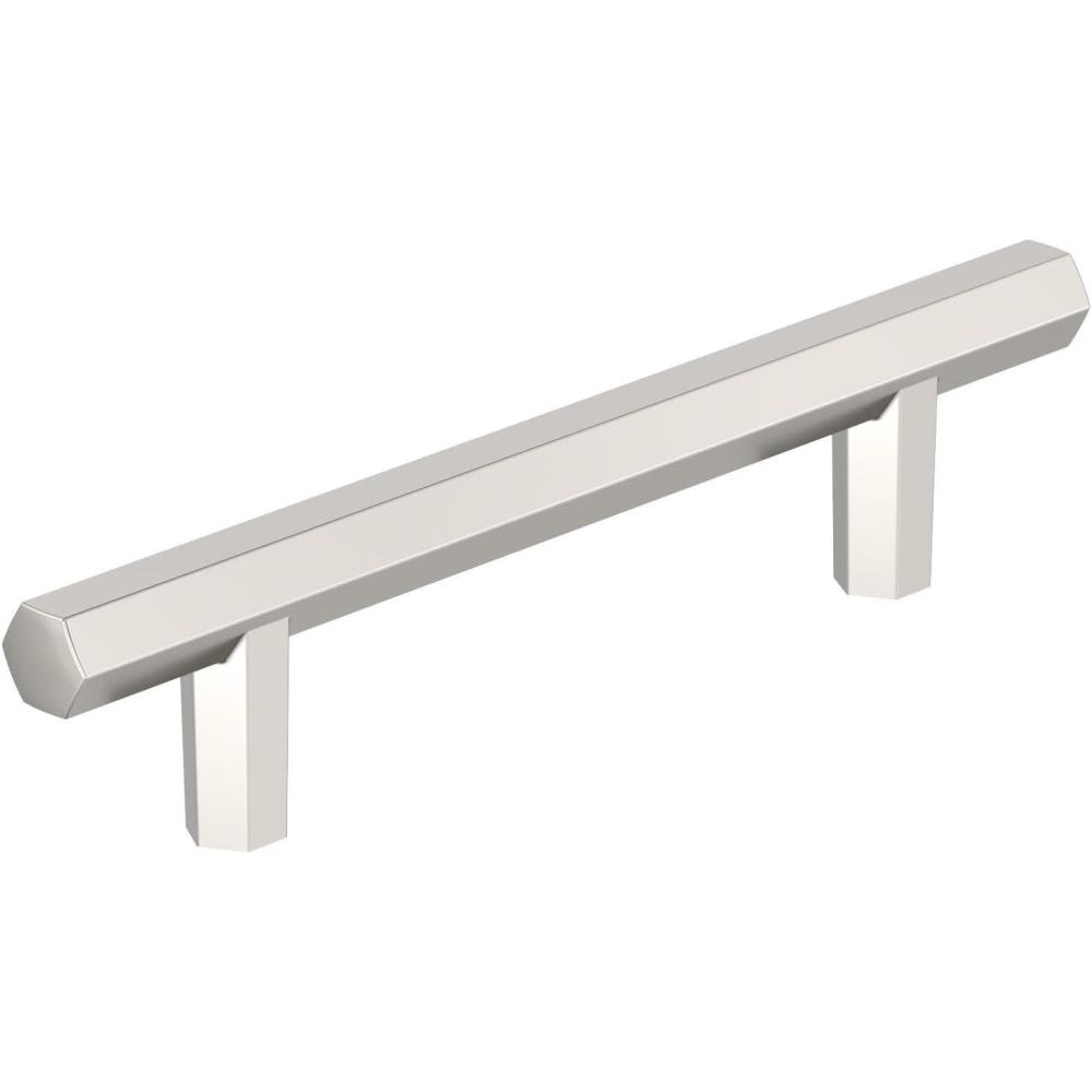 imageAmerock Cabinet Pull Matte Black 334 inch 96 mm CentertoCenter Caliber 1 Pack Drawer Pull Cabinet Handle Cabinet HardwarePolished Nickel