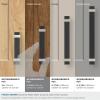 Amerock | Cabinet Pull | Brushed Matte Black/Satin Nickel | 5-1/16 inch (128 mm) Center to Center | Overton | 1 Pack | Drawer Pull | Drawer Handle | Cabinet Hardware(Brushed Matte Black/Satin Nickel)