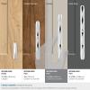 Amerock | Cabinet Pull | Champagne Bronze | 5-1/16 inch (128 mm) Center to Center | St. Vincent | 1 Pack | Drawer Pull | Drawer Handle | Cabinet Hardware(Polished Chrome)