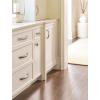 Amerock | Cabinet Pull | Champagne Bronze | 5-1/16 inch (128 mm) Center-to-Center | Extensity | 1 Pack | Drawer Pull | Cabinet Handle | Cabinet Hardware(Polished Chrome)