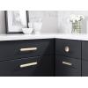 Amerock | Cabinet Pull | Golden Champagne | 3-3/4 inch (96 mm) Center to Center | Concentric | 1 Pack | Drawer Pull | Drawer Handle | Cabinet Hardware(Golden Champagne)