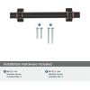 Amerock | Cabinet Pull | Golden Champagne | 6-5/16 inch (160 mm) Center to Center | Davenport | 1 Pack | Drawer Pull | Drawer Handle | Cabinet Hardware(Oil Rubbed Bronze)