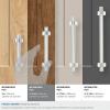 Amerock | Cabinet Pull | Golden Champagne | 6-5/16 inch (160 mm) Center to Center | Davenport | 1 Pack | Drawer Pull | Drawer Handle | Cabinet Hardware(Polished Chrome)