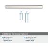 Amerock | Cabinet Pull | Matte Black | 3-3/4 inch (96 mm) Center-to-Center | Caliber | 1 Pack | Drawer Pull | Cabinet Handle | Cabinet Hardware(Polished Nickel)